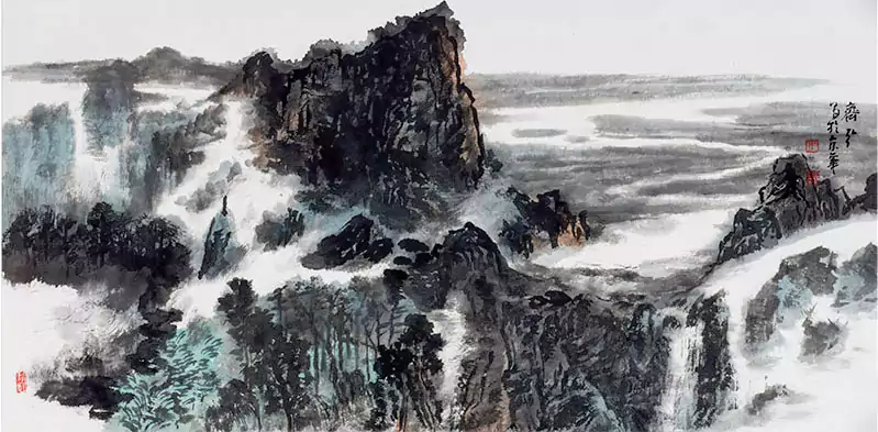 山水国画 来自北京宋庄 作者无法看清