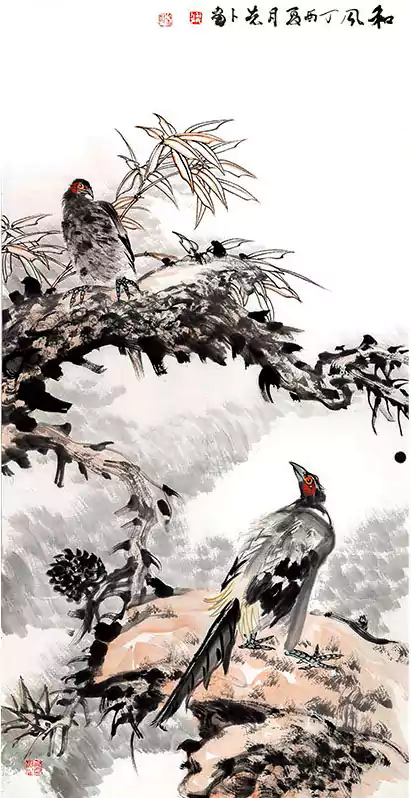 树上一个鸟石上一个鸟 他们在对话