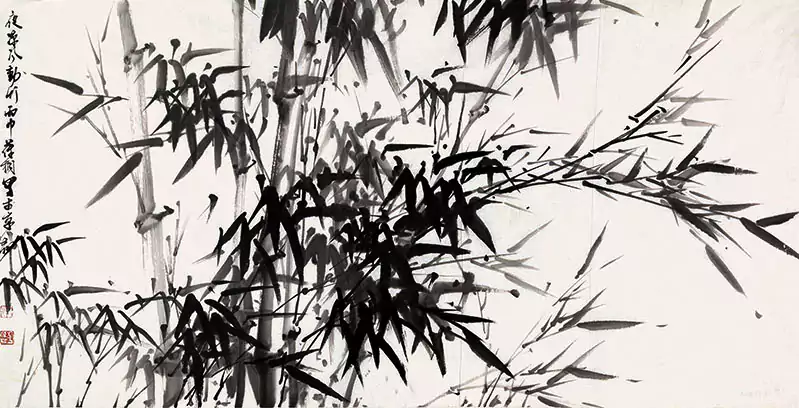 竹子 横幅 国画