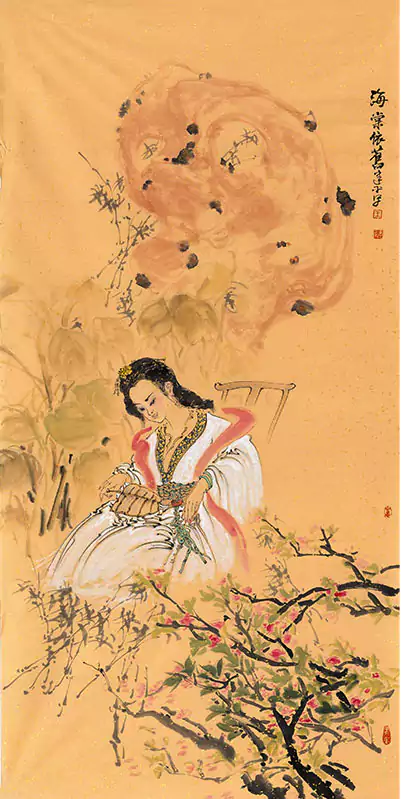 海棠依旧 一个妇人坐在椅子上