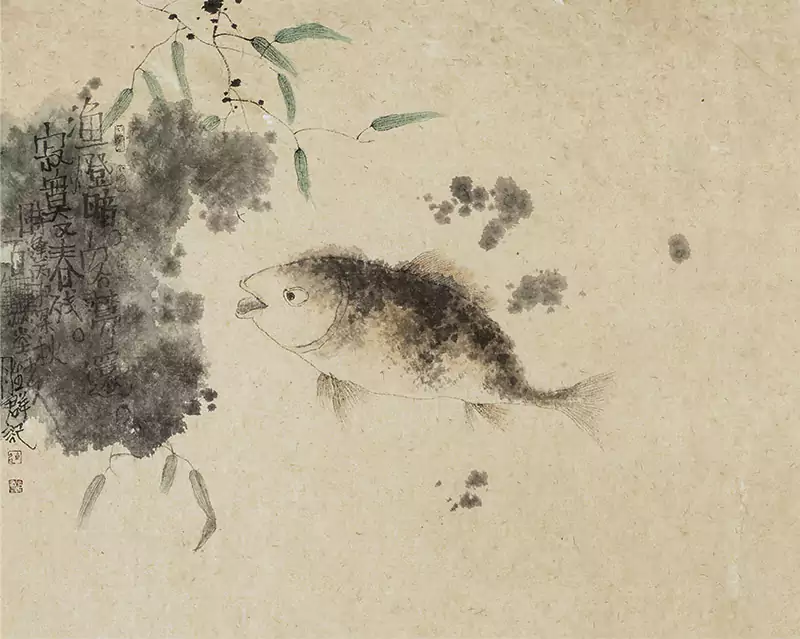 连胜群画的鱼