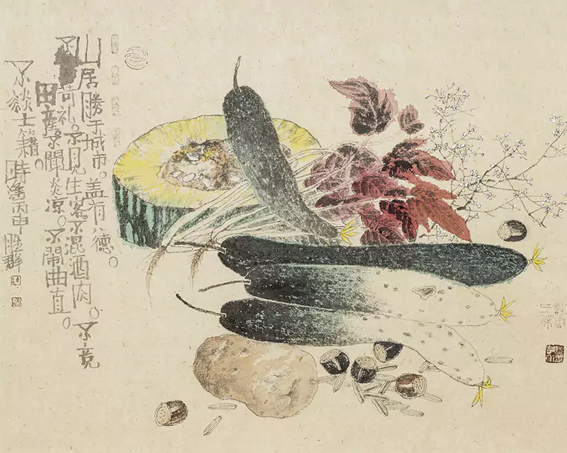 蔬菜 国画