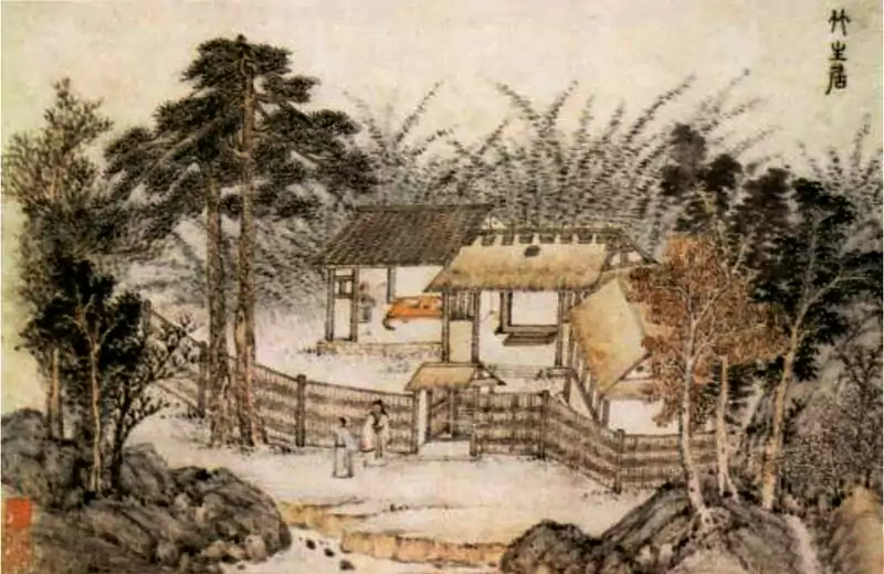 南村别墅图卷一 古画