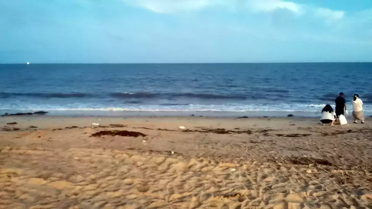 威海南海公园的傍晚